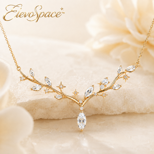 ElevoSpace™ Lumenbough Marquise Moissanite Necklace